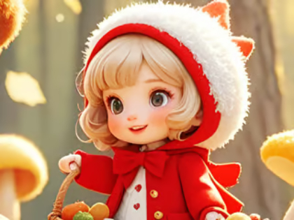 จิ๊กซอว์ปริศนา: ฮูด Red Riding Little  เกมออนไลน์