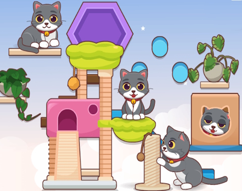 ตกแต่งของฉัน: กำแพงคิตตี้  เกมออนไลน์