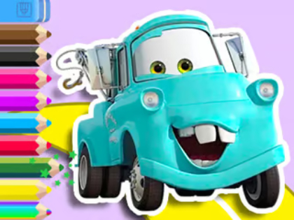 สมุดระบายสี: Mater Cars  เกมออนไลน์