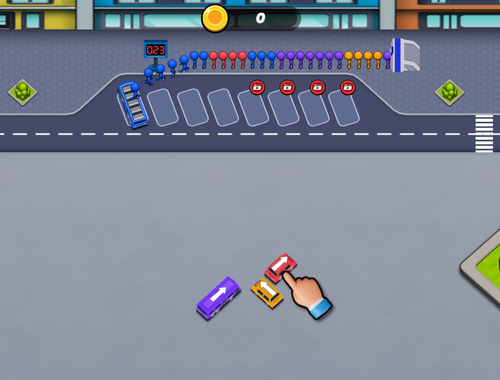 รถบัสจอดรถ  เกมออนไลน์