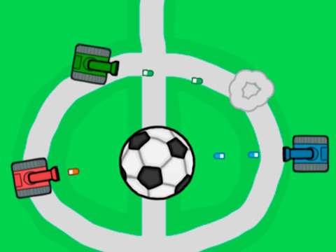 Battle Tank Soccer Battle 1 2 3 4 ผู้เล่น  เกมออนไลน์