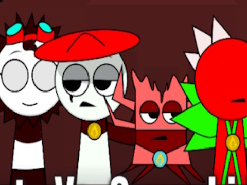 พืชเทียบกับ Sprunki สีแดง  เกมออนไลน์