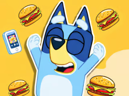 จิ๊กซอว์ปริศนา: Burger Dog Bluey  เกมออนไลน์