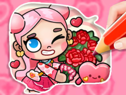 สมุดระบายสี: Avatar Valentine's  เกมออนไลน์