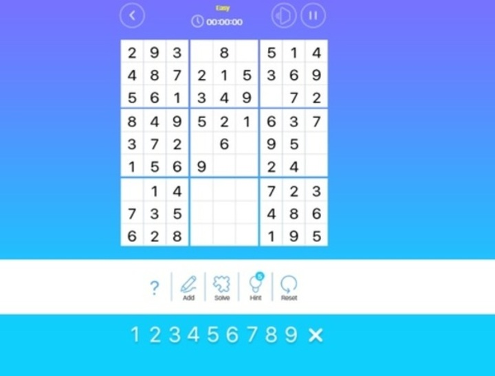 Sudoku ปริญญาโท  เกมออนไลน์
