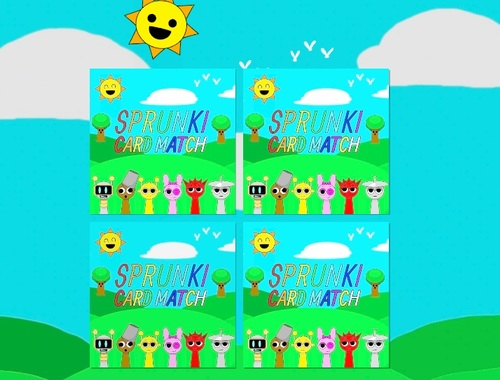 การจับคู่การ์ดหน่วยความจำ Sprunki  เกมออนไลน์