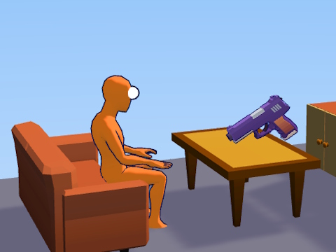 Ragdoll Gun Shooter: Cannon Spinner Playground  เกมออนไลน์