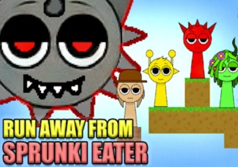 วิ่งหนีจาก Sprunki Eater  เกมออนไลน์