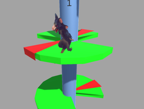 Ratomilton Helix Jump  เกมออนไลน์