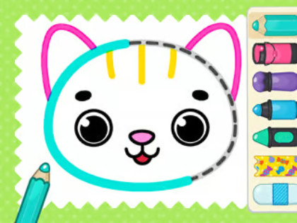 สมุดระบายสี: แมวของฉัน  เกมออนไลน์