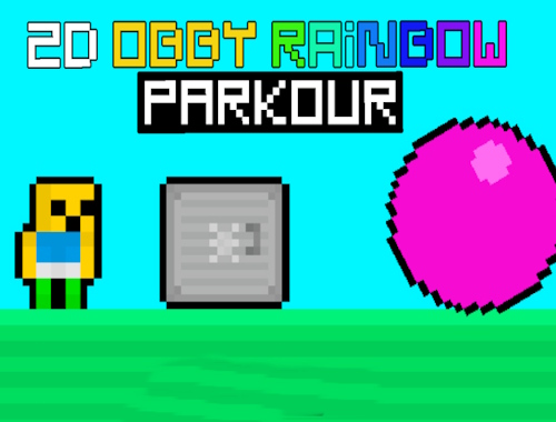 2d Obby Rainbow Parkour  เกมออนไลน์