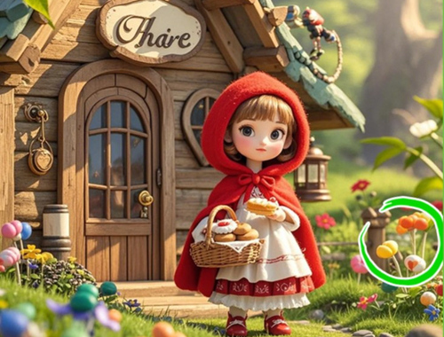 ค้นหาความแตกต่าง: Granny Wolf  เกมออนไลน์