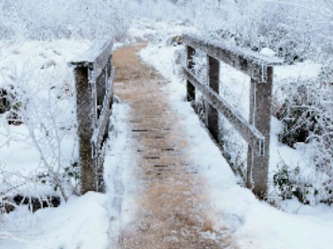 Bridge Winter Snow Jigsaw  เกมออนไลน์