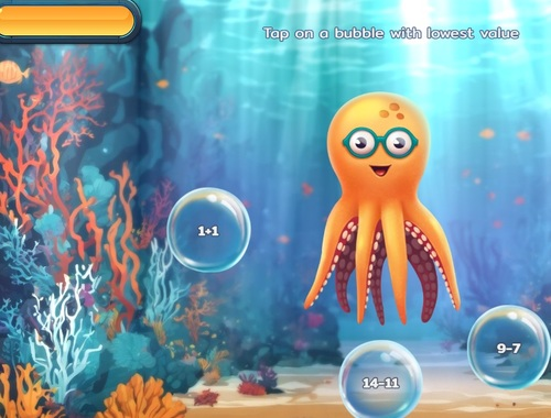 การดำน้ำคณิตศาสตร์ฟอง  เกมออนไลน์