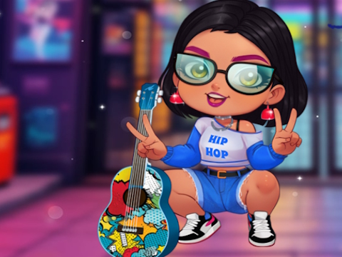 สาวฮิปฮอปที่มีสไตล์  เกมออนไลน์