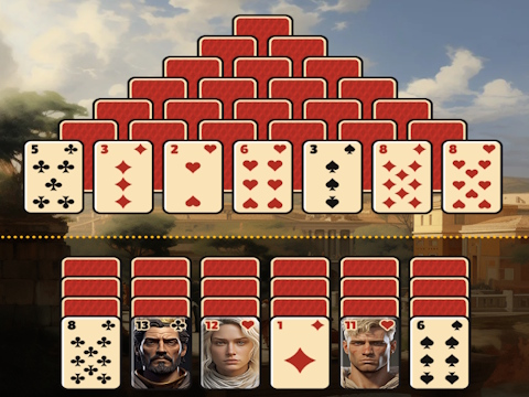 Pyramid Solitaire Rome  เกมออนไลน์
