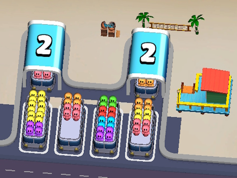 จัดเรียงผู้โดยสาร  เกมออนไลน์