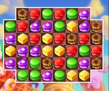 Match3 เค้ก 3  เกมออนไลน์