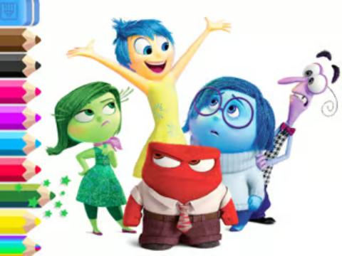 สมุดระบายสี: Inside Out Out  เกมออนไลน์