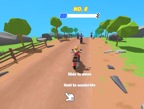 การแข่งจักรยานโจมตี Moto  เกมออนไลน์
