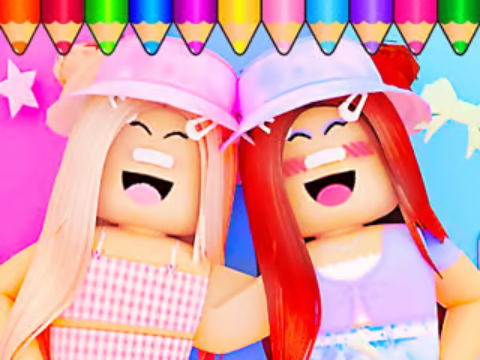สมุดระบายสี: roblox bestie  เกมออนไลน์