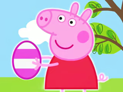 จิ๊กซอว์ปริศนา: Peppa Pig Easter Eggs  เกมออนไลน์