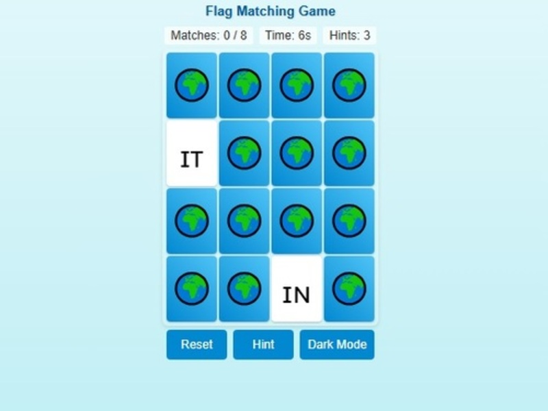 Memory Match Match Flag Edition เกมออนไลน์
