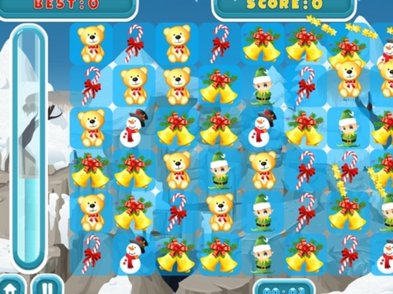 สุขสันต์วันคริสต์มาส Match3 เกมออนไลน์