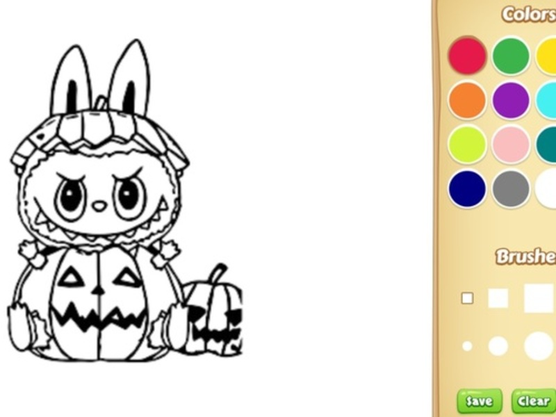 เกม Halloween Labubu Coloring & Drawing เกมออนไลน์
