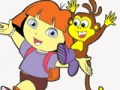 Dora The Explorer Coloring Fun  เกมออนไลน์