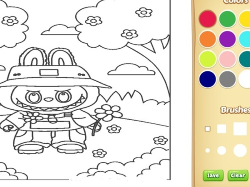 สมุดระบายสี Labubu สำหรับเด็ก เกมออนไลน์