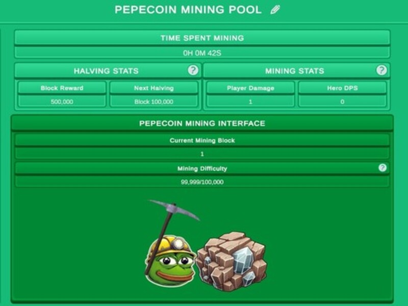 Pepecoin Miner Idle Simulator เกมออนไลน์