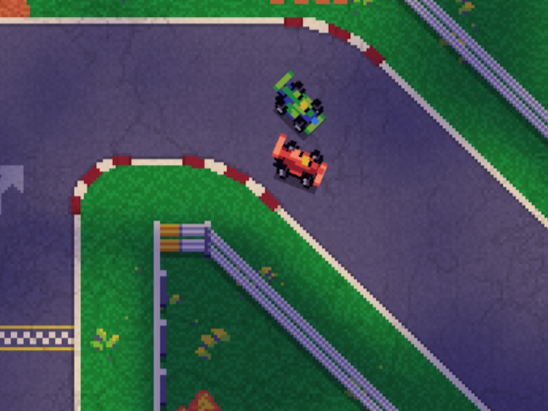 ตัวอย่างการแข่งรถเล็ก ๆ เกมออนไลน์