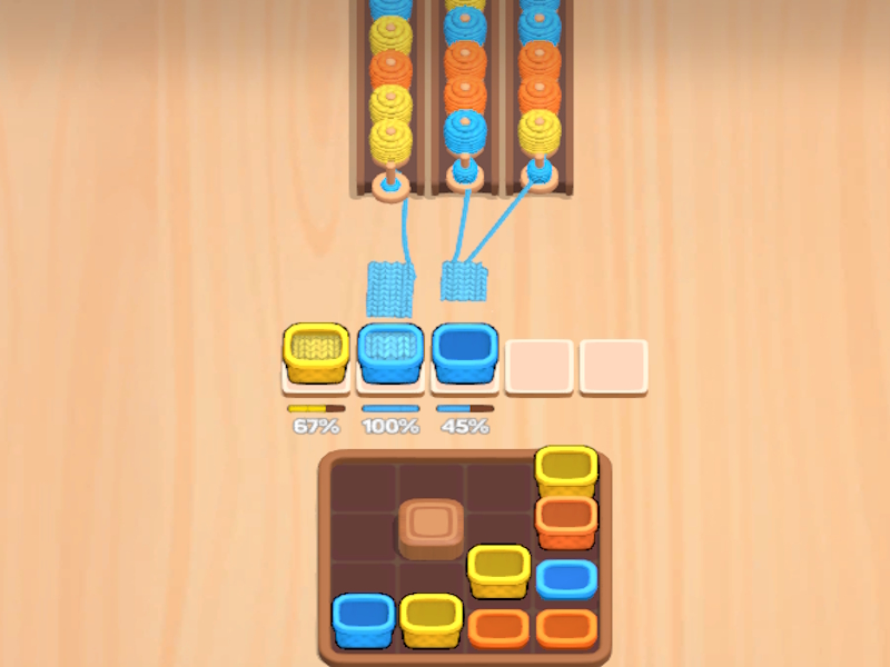 เรียงลำดับเส้นด้ายสี เกมออนไลน์