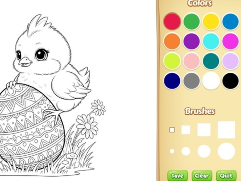 สมุดระบายสีอีสเตอร์สำหรับเด็ก เกมออนไลน์