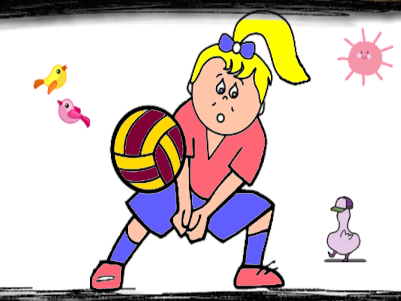 การระบายสีวอลเลย์บอลสนุก เกมออนไลน์