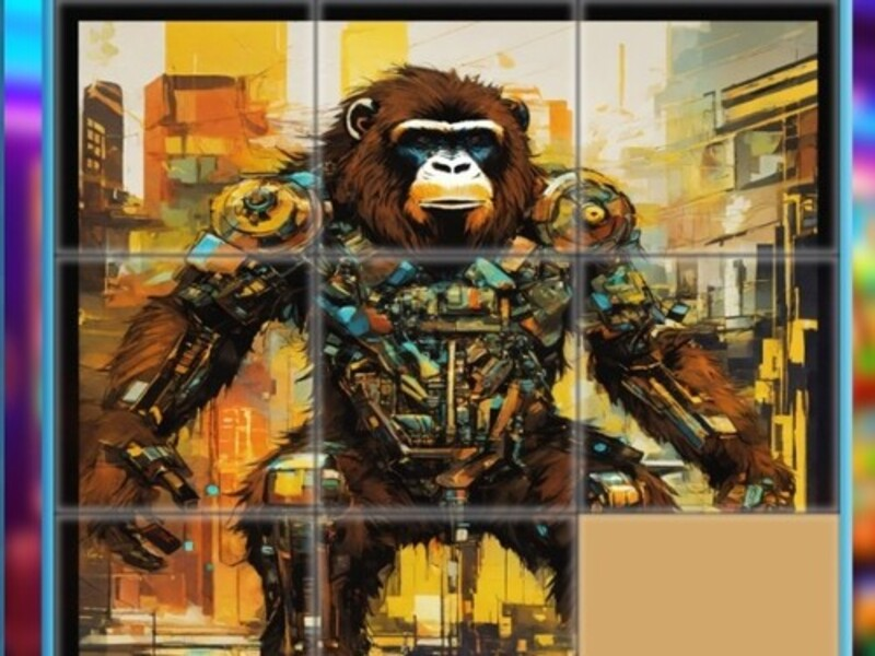 Gorilla Sliding Puzzles เกมออนไลน์