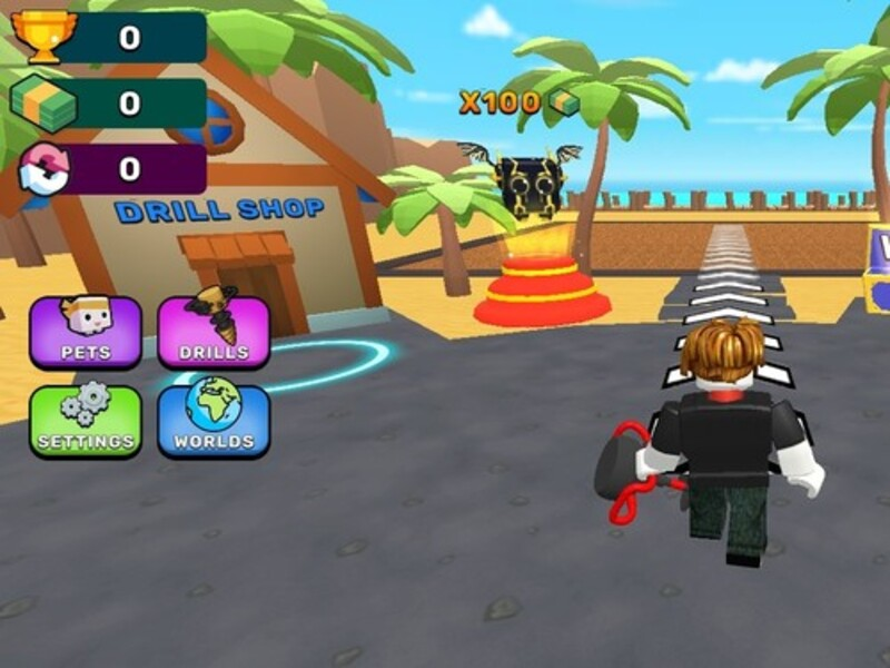 Obby: ขุดไปที่ศูนย์กลางของโลก เกมออนไลน์