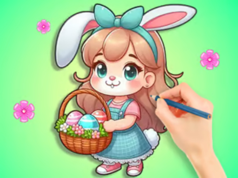 สมุดระบายสี: ไข่อีสเตอร์ DIY เกมออนไลน์