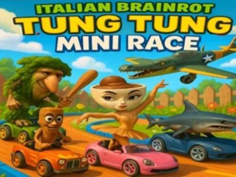 Brainrot Tung Tung Mini Race เกมออนไลน์