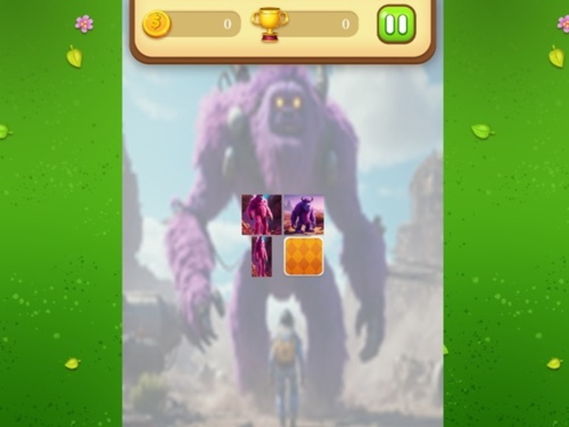 การจับคู่หน่วยความจำ Yeti เกมออนไลน์