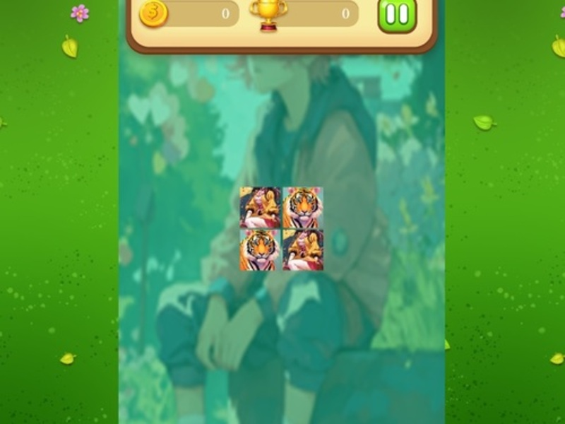 การจับคู่ความทรงจำของอนิเมะเสือ เกมออนไลน์