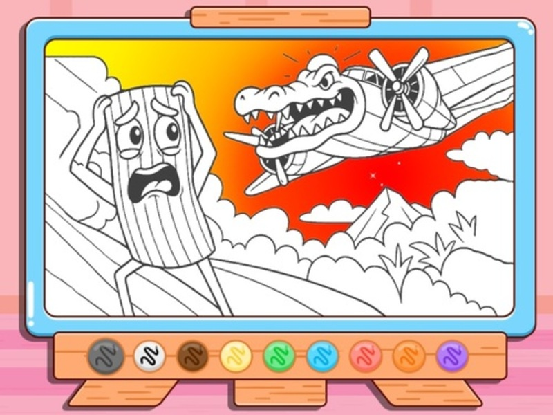 สมุดระบายสี: Bombardino Crocodilo เกมออนไลน์
