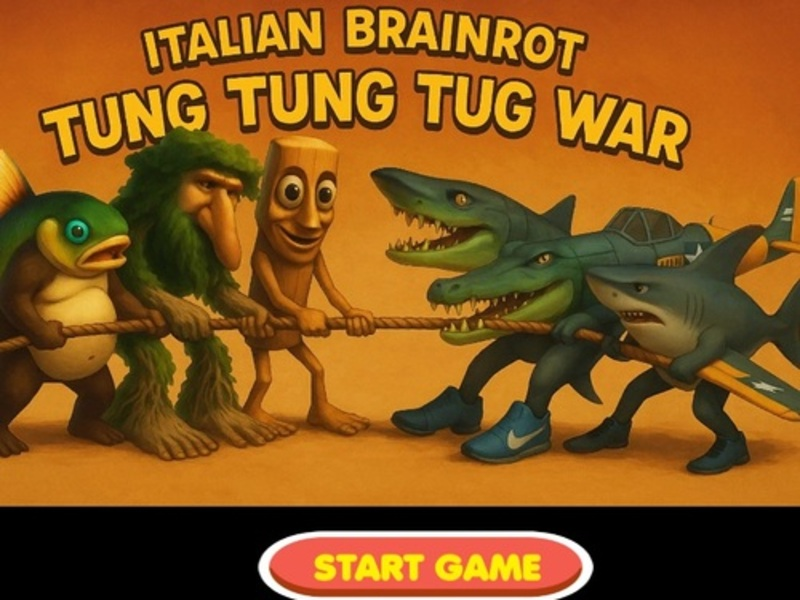 สงครามลากจูง Brainrot Tung Tug เกมออนไลน์