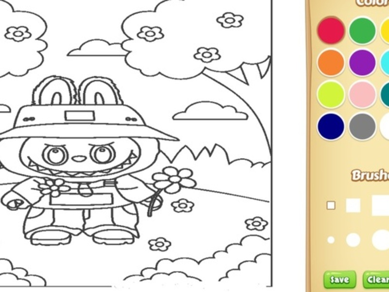 สมุดระบายสี Labubu น่ารักสำหรับเด็ก เกมออนไลน์