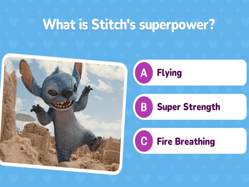 Lilo & Stitch Quiz Challenge เกมออนไลน์