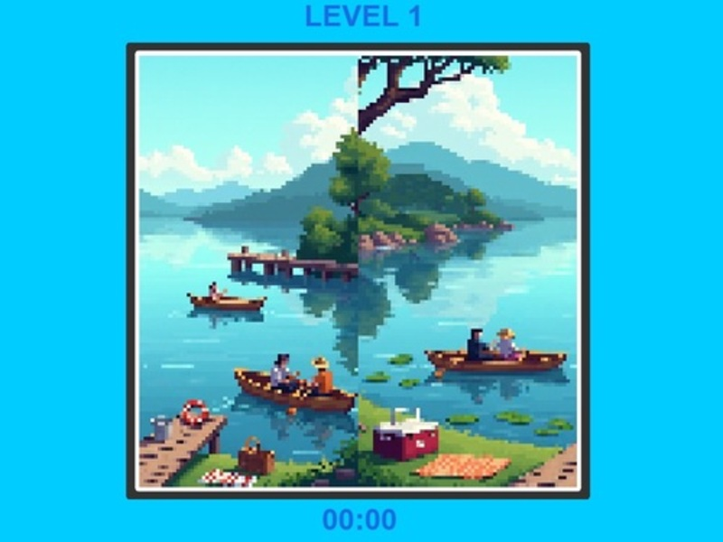 Pixel Slide Puzzle เกมออนไลน์
