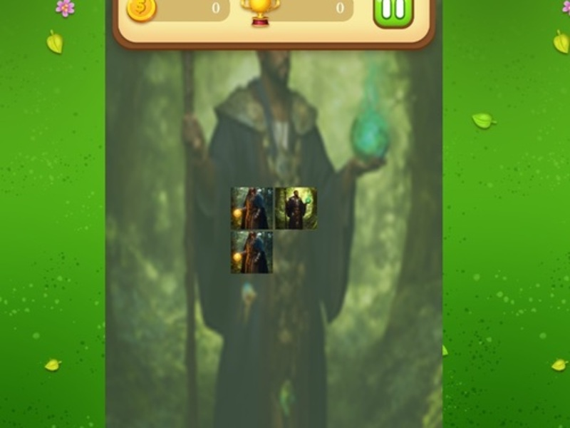 การจับคู่หน่วยความจำธรรมชาติ Druid เกมออนไลน์