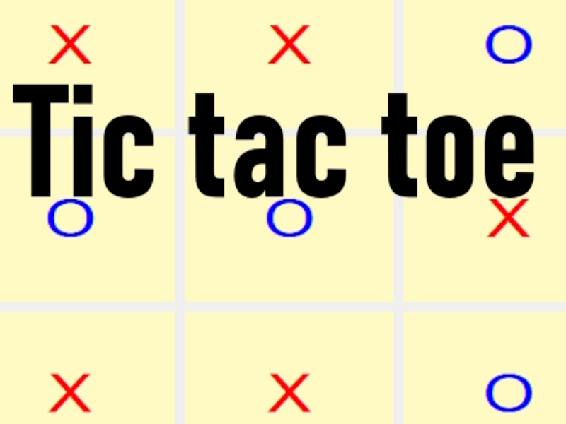 Tic tac toe เกมออนไลน์