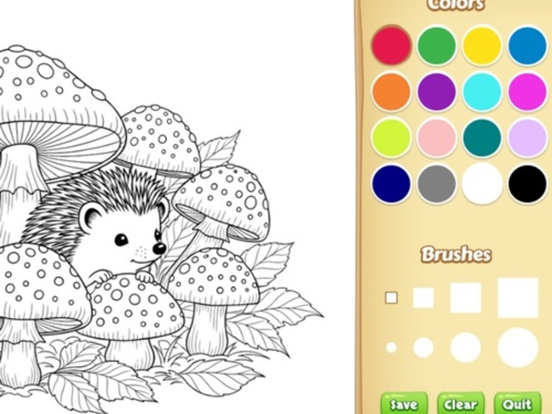 สมุดระบายสีสัตว์การ์ตูนสำหรับเด็ก เกมออนไลน์